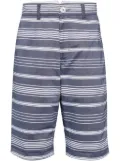 Private Stock The Reign striped cotton shorts - Blue