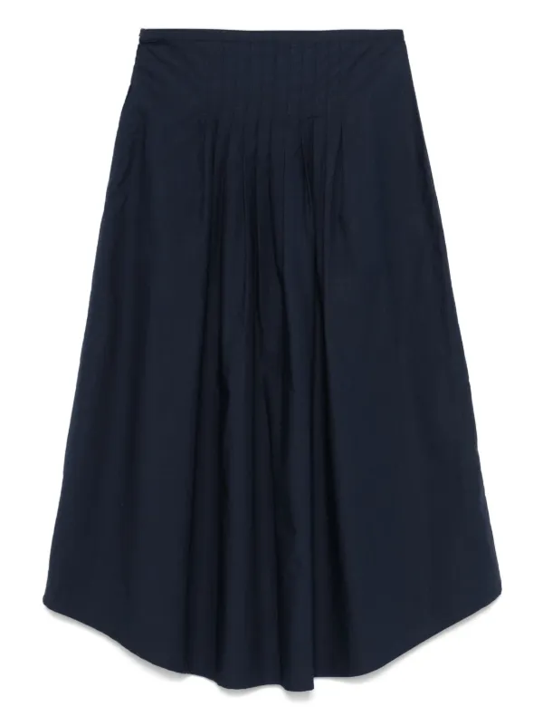 A.P.C. Organic Cotton Midi Skirt | Blue | FARFETCH