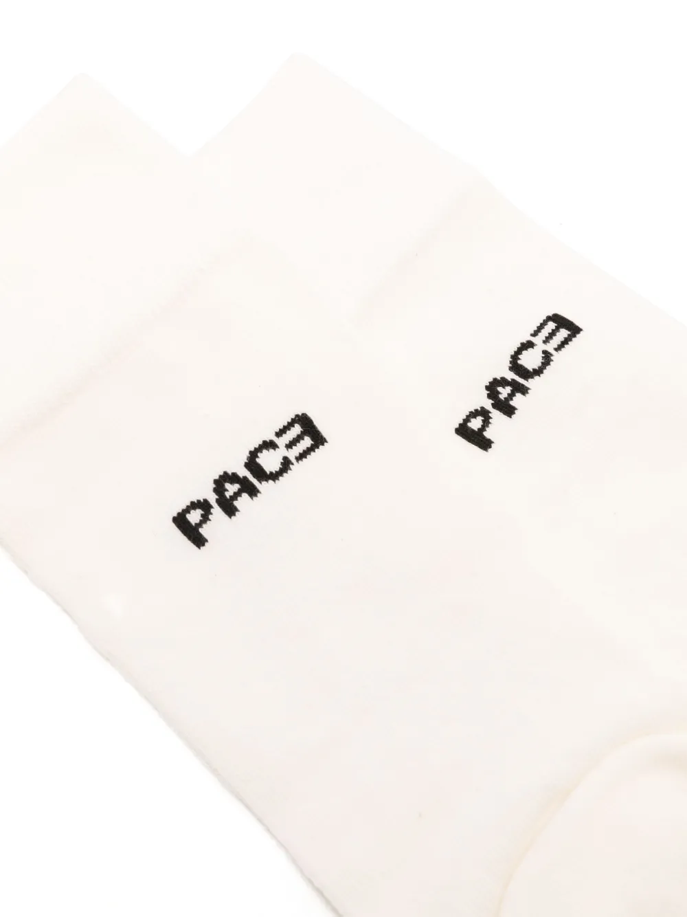 PACE Tabi sokken met logo jacquard - Wit