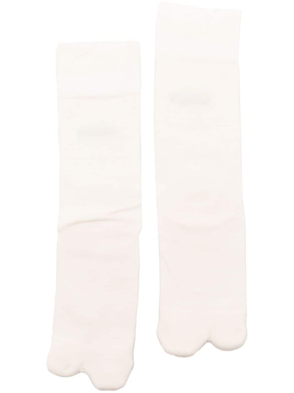 Pace Tabi Logo-jacquard Socks In White