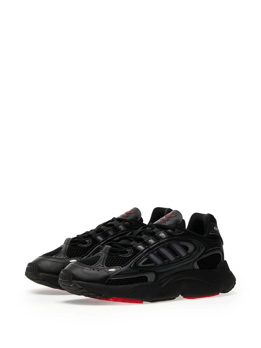 adidas Ozmillen "Core Black Grey Four Better Scarlet" sneakers