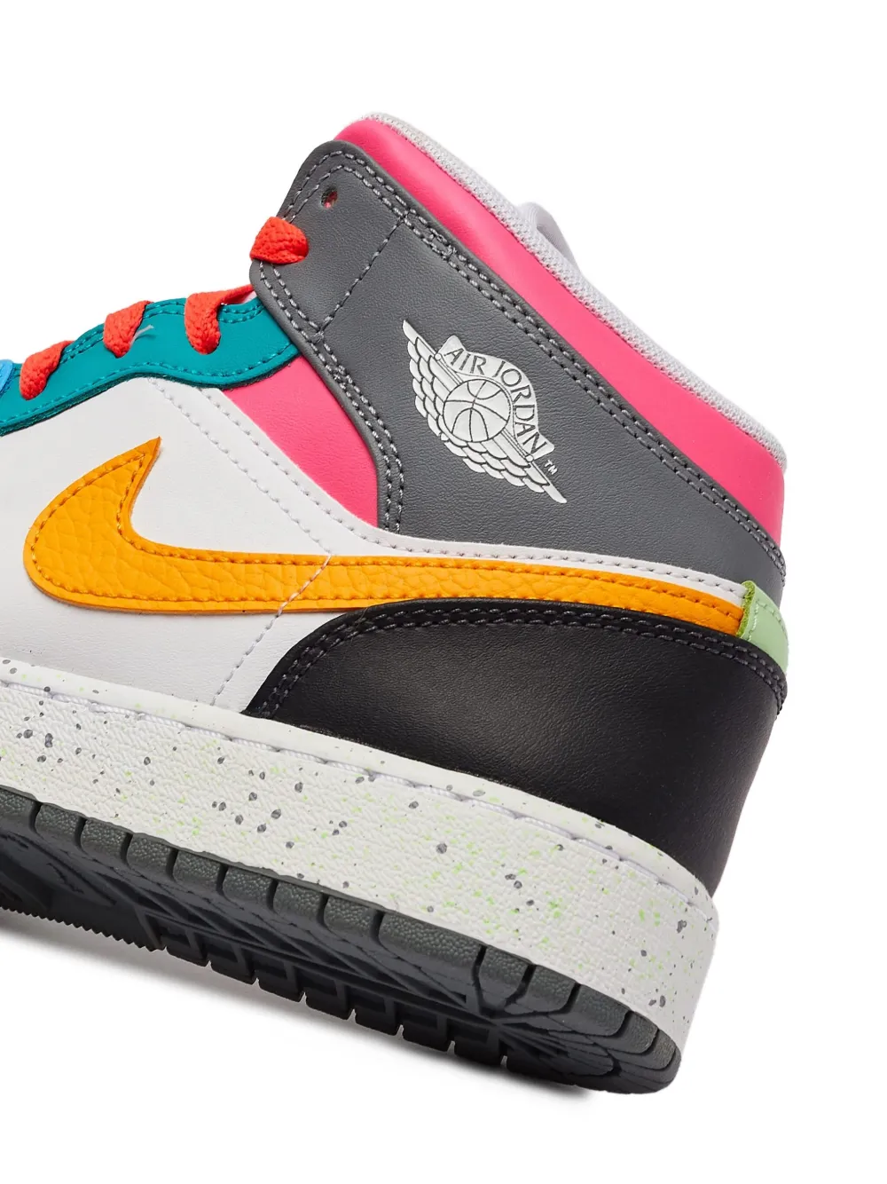 Jordan Kids Air Jordan 1 Mid SE "Multi Color" sneakers Wit