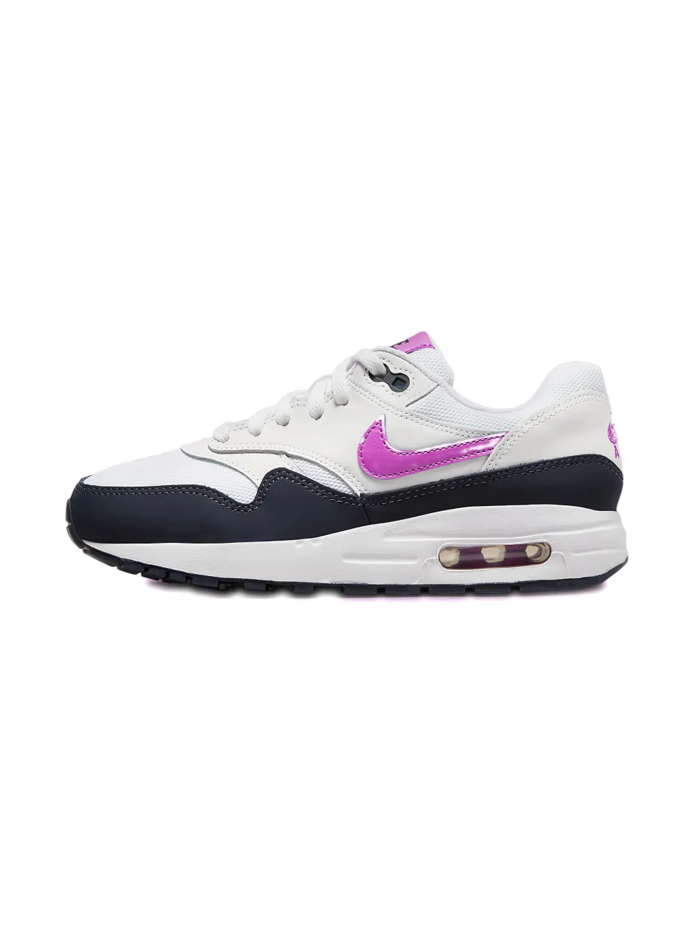 Nike Kids Air Max 1 "White/Light Purple" sneakers - ホワイト Nike Kids Air Max 1 "White/Light Purple" sneakers - ホワイト