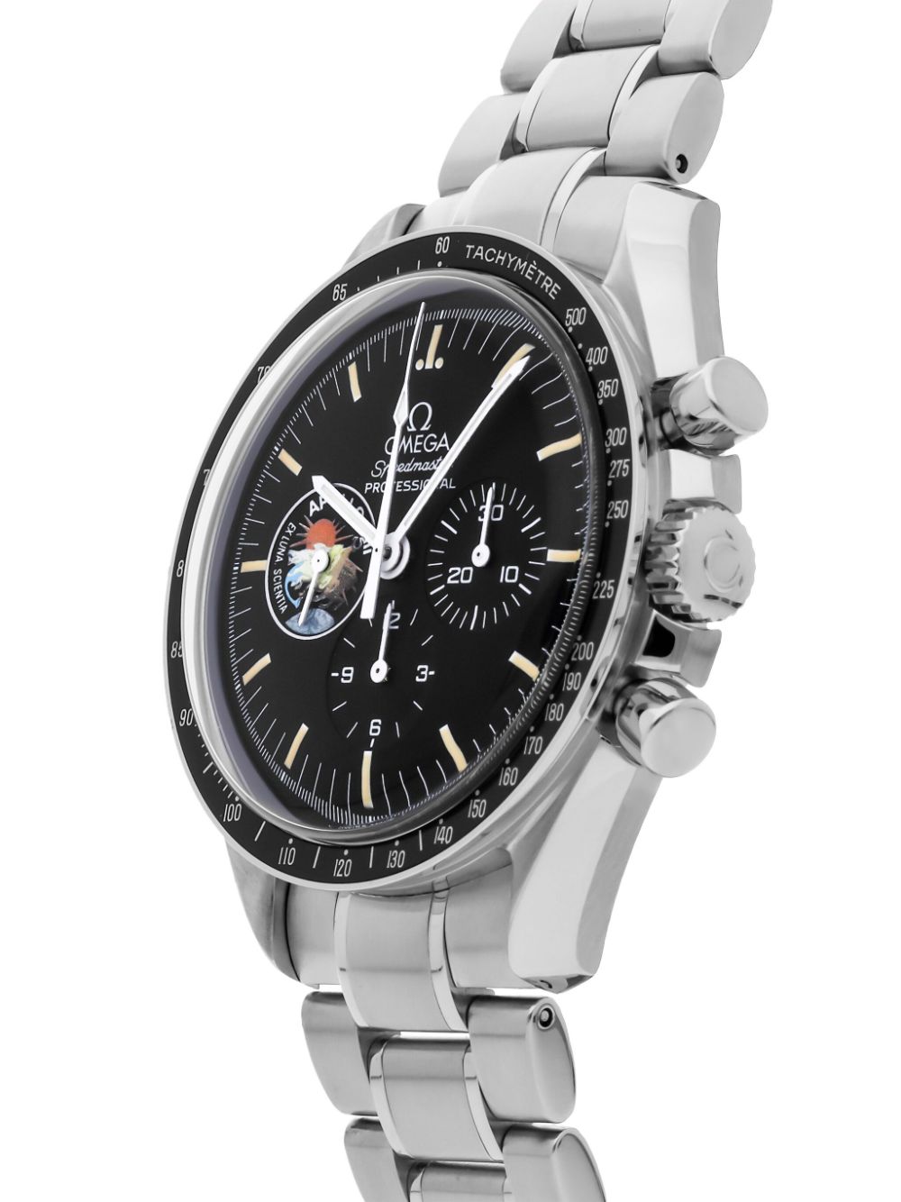 OMEGA 1996 pre-owned Speedmaster Professional Moonwatch Apollo XIII 25th Limited Edition 42mm - Zwart