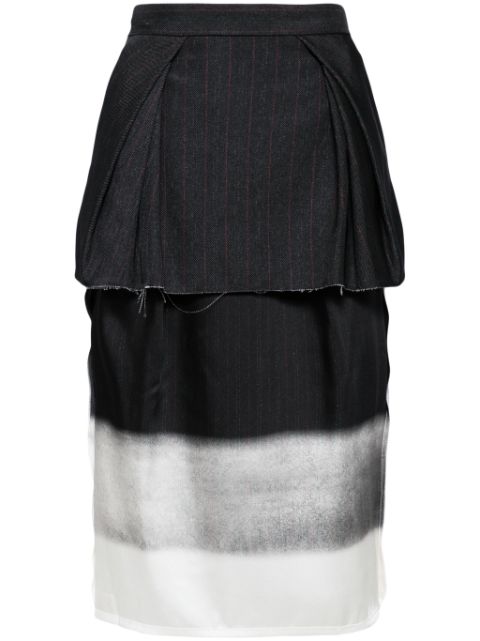 Maison Margiela trompe l'oeil layered skirt Women