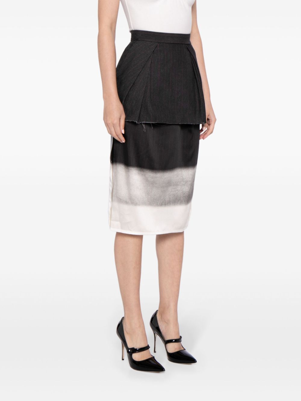 Maison Margiela trompe l'oeil layered skirt Women