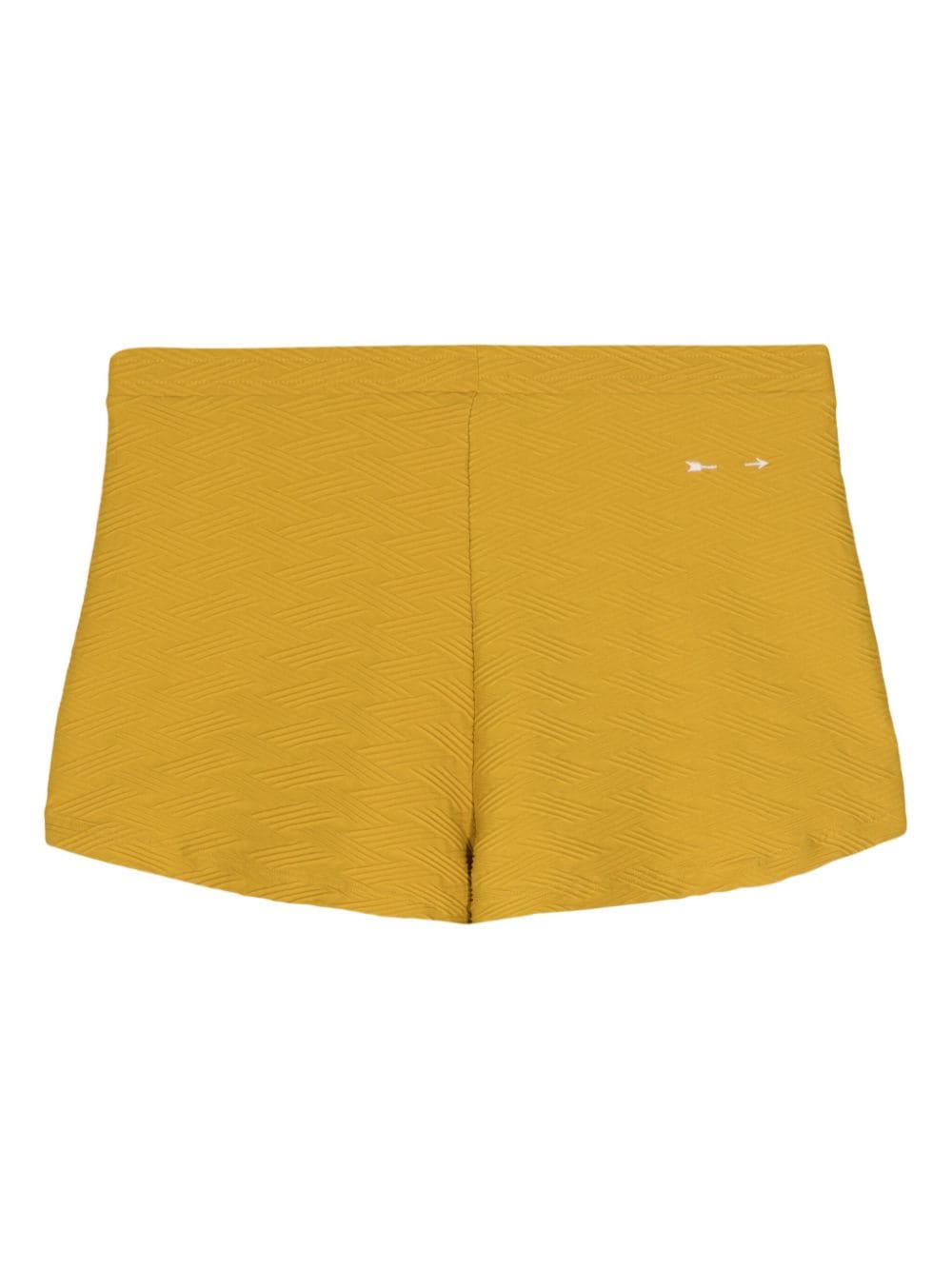 The Upside Shorts met jacquard Geel