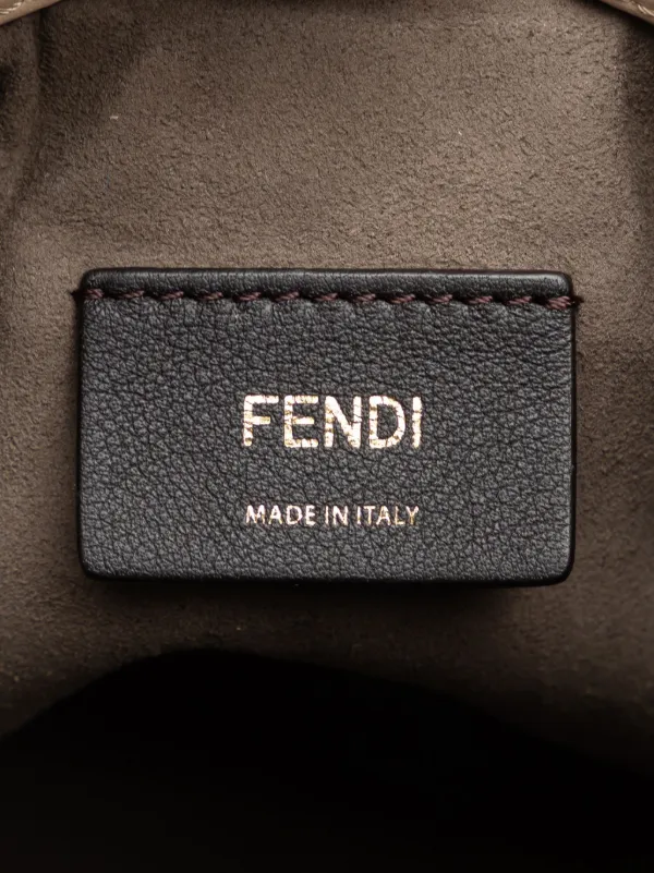 FENDI フェンディ Fendi Pre-Owned モノ トレゾール バケットバッグ ミニ ブラック/ベージュ FENDI（フェンディ） モントレゾール ミニバケットバッグ ショルダー