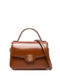 Tory Burch Robinson logo-plaque shoulder bag - Brown