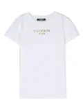 Balmain Kids appliqué-logo T-shirt - White