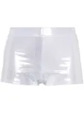 Gimaguas Chloe metallic-finish shorts - Silver