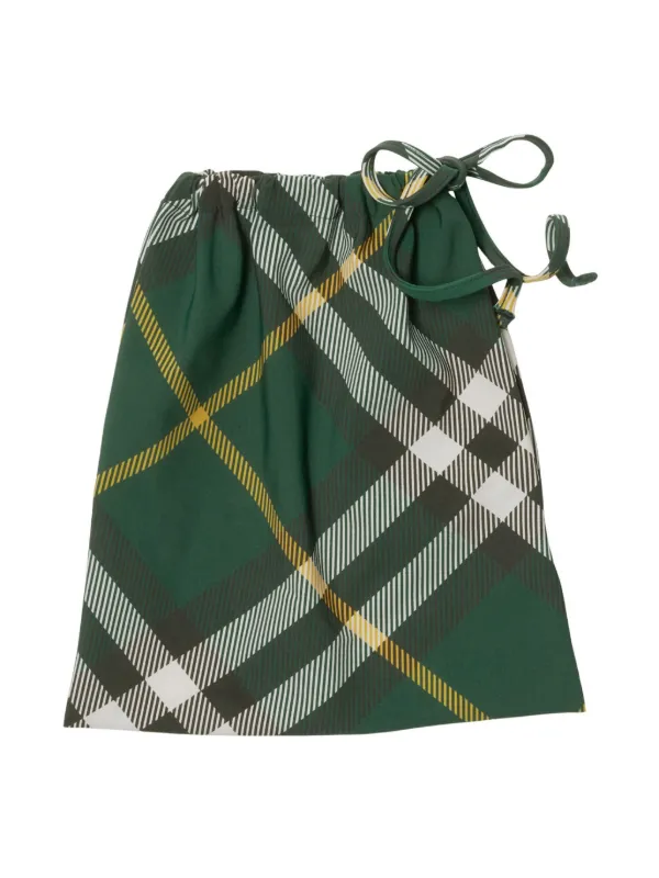 Burberry Checked Bikini Top | Green | FARFETCH