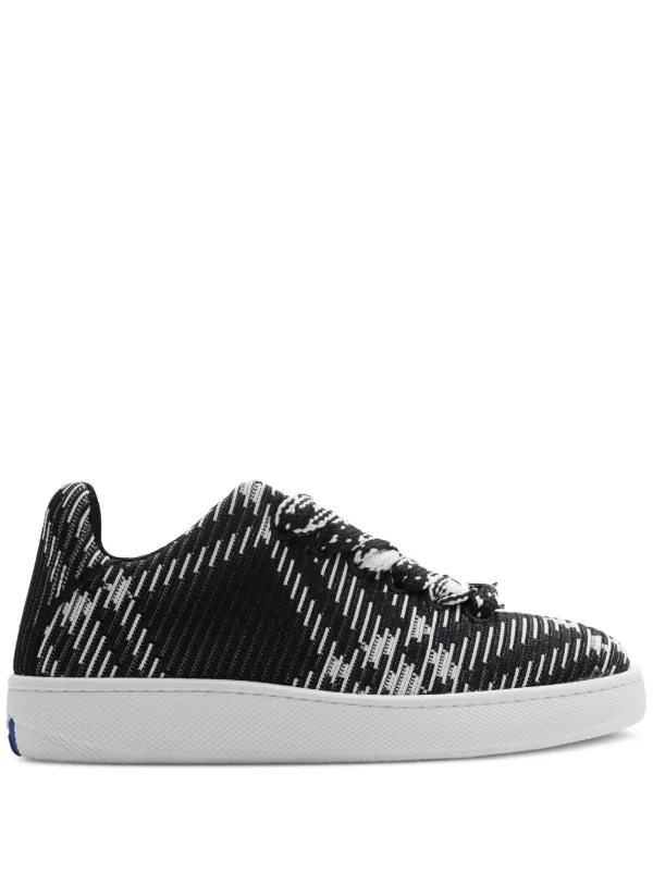 Burberry Check Knit Box Sneakers Black FARFETCH AZ