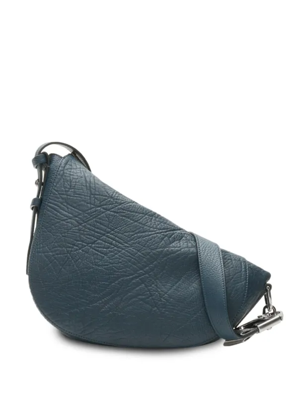 Burberry Knight レザーショルダーバッグ S | ブルー | FARFETCH JP