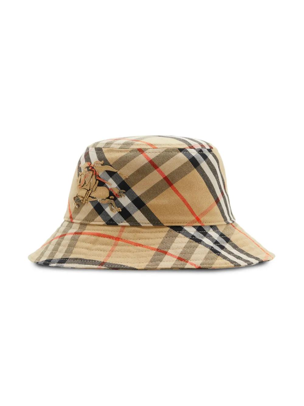 Shop Burberry Vintage Check-pattern Bucket Hat In Neutrals