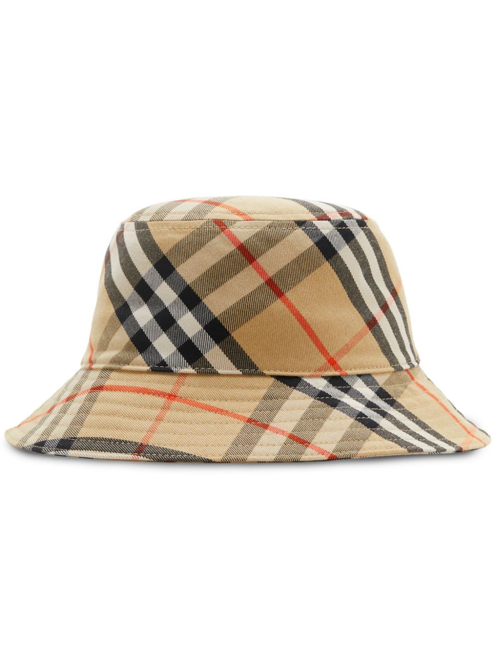 Shop Burberry Vintage Check-pattern Bucket Hat In Neutrals