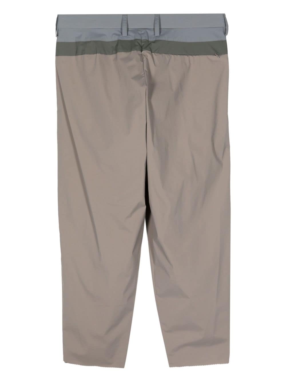 Kolor colour-block pleated trousers - Beige