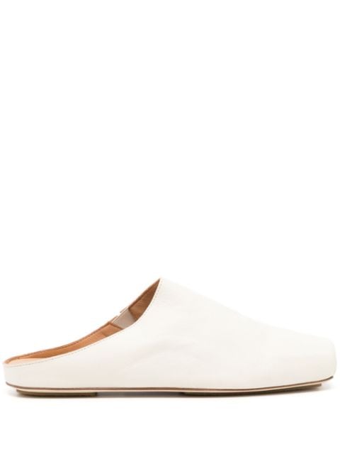 Uma Wang square-toe leather slippers