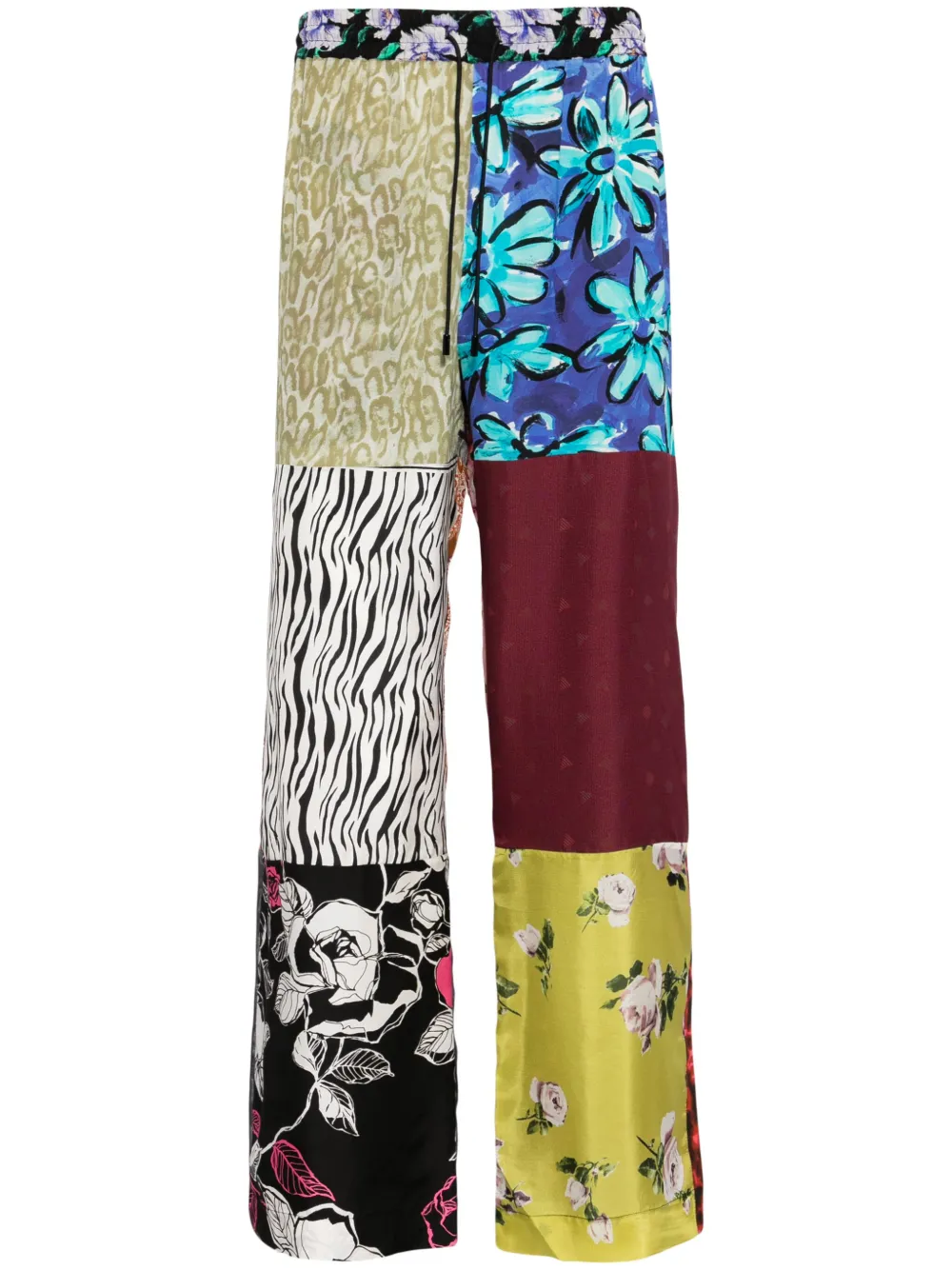 Marine Serre Regenerated silk trousers | Blue | Image 1