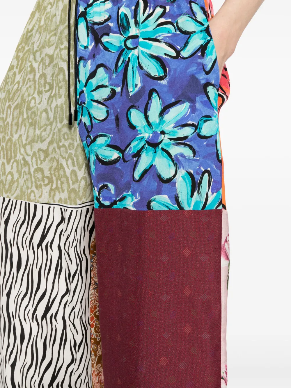 Regenerated silk trousers