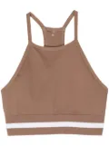 The Upside halter neck crop top - Brown