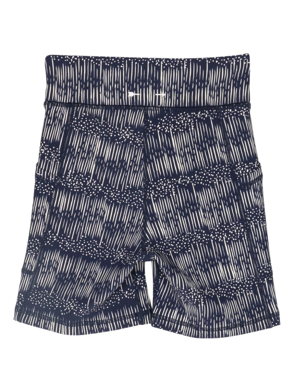 The Upside Fietsshorts met jacquard - Blauw