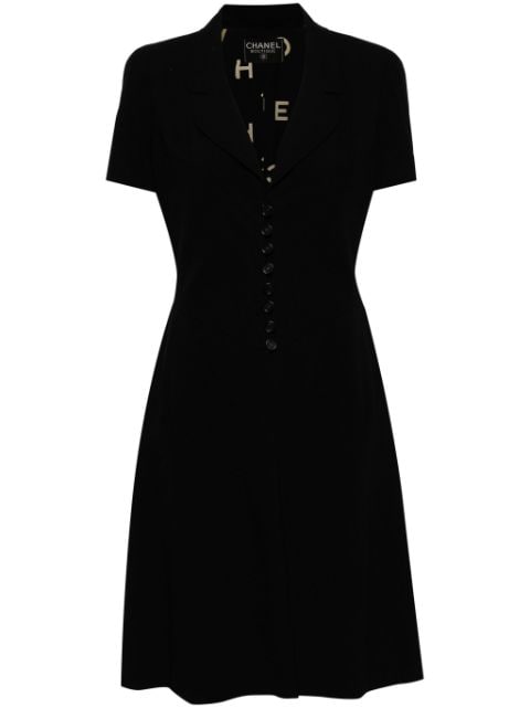 CHANEL Pre-Owned فستان حرير بتصميم A 1997