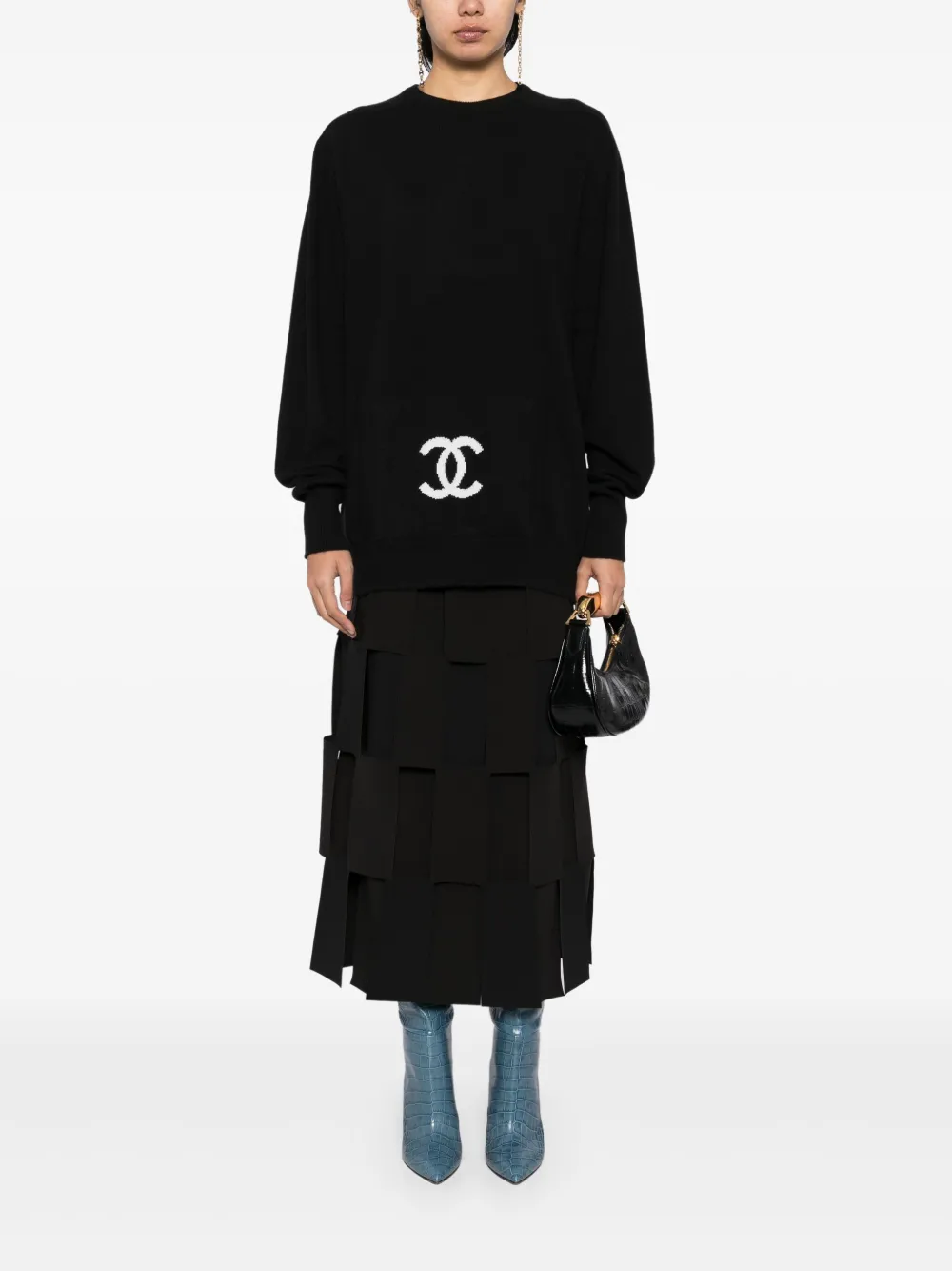 CHANEL Pre-Owned 1994 trui - Zwart