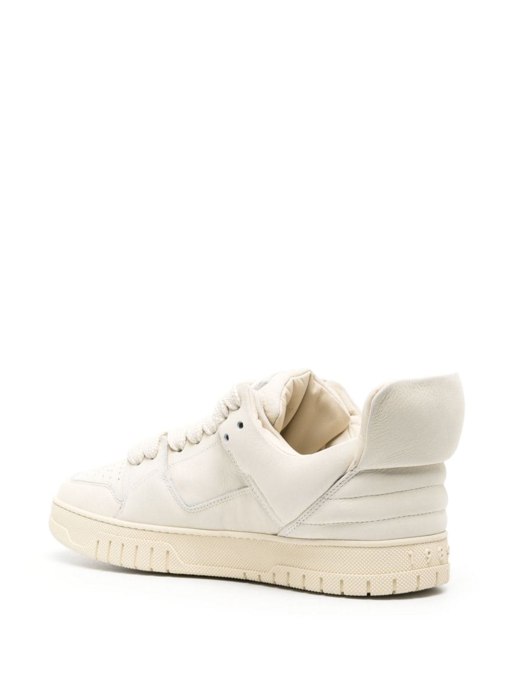 Shop 1989 Studio Padded-panels Leather Sneakers In Neutrals