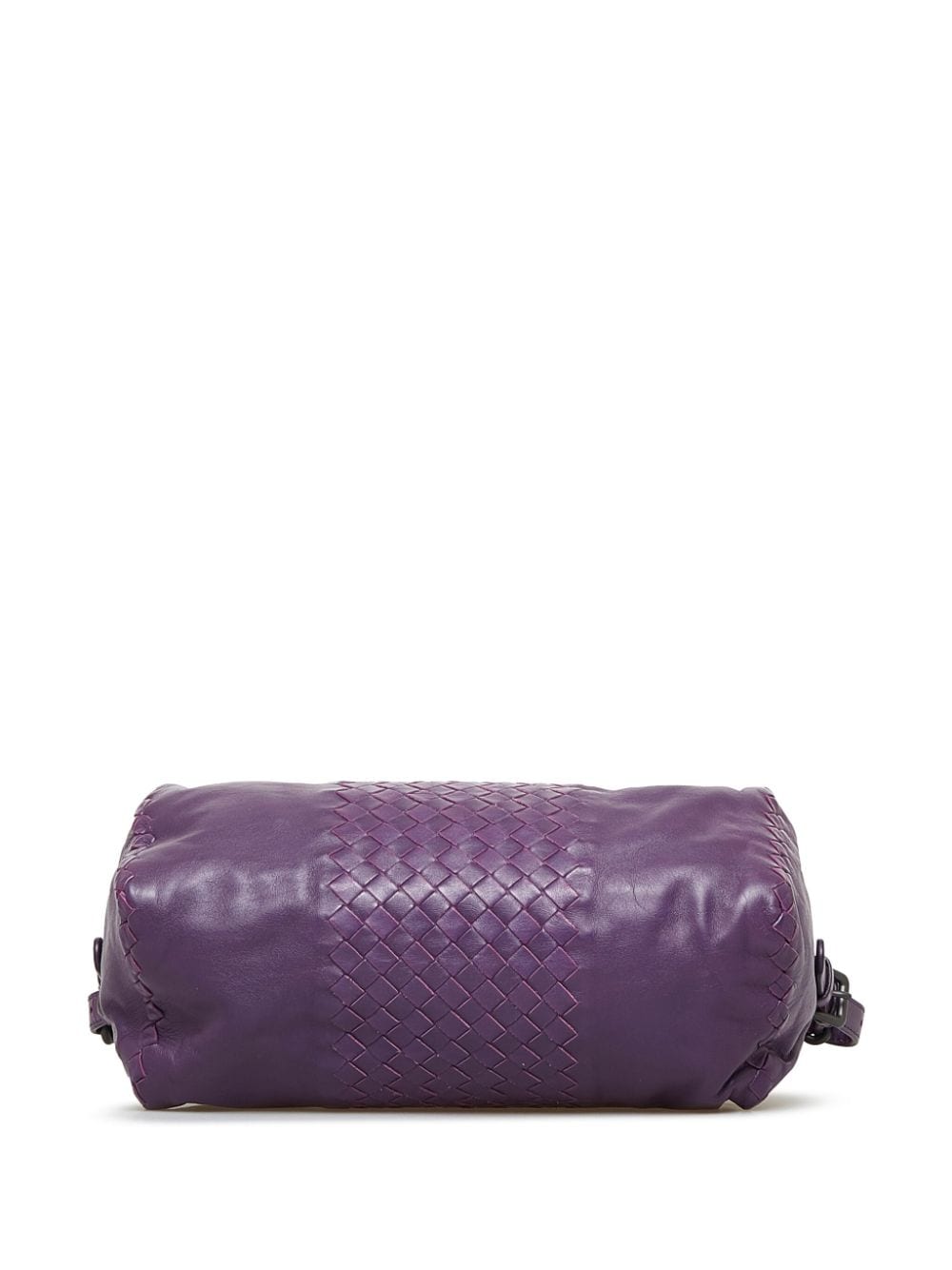 Pre-owned Bottega Veneta Intrecciato 拉链单肩包（2012-2022年典藏款） In Purple