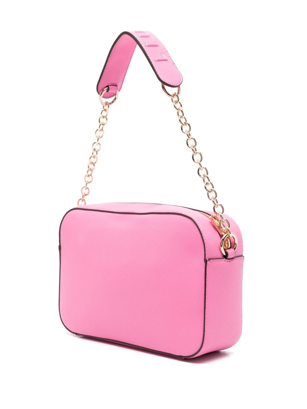 Shop Liu •jo Logo-lettering Cross Body Bag In Pink