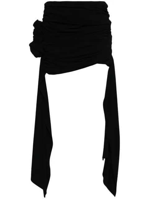 Magda Butrym draped asymmetric mini skirt