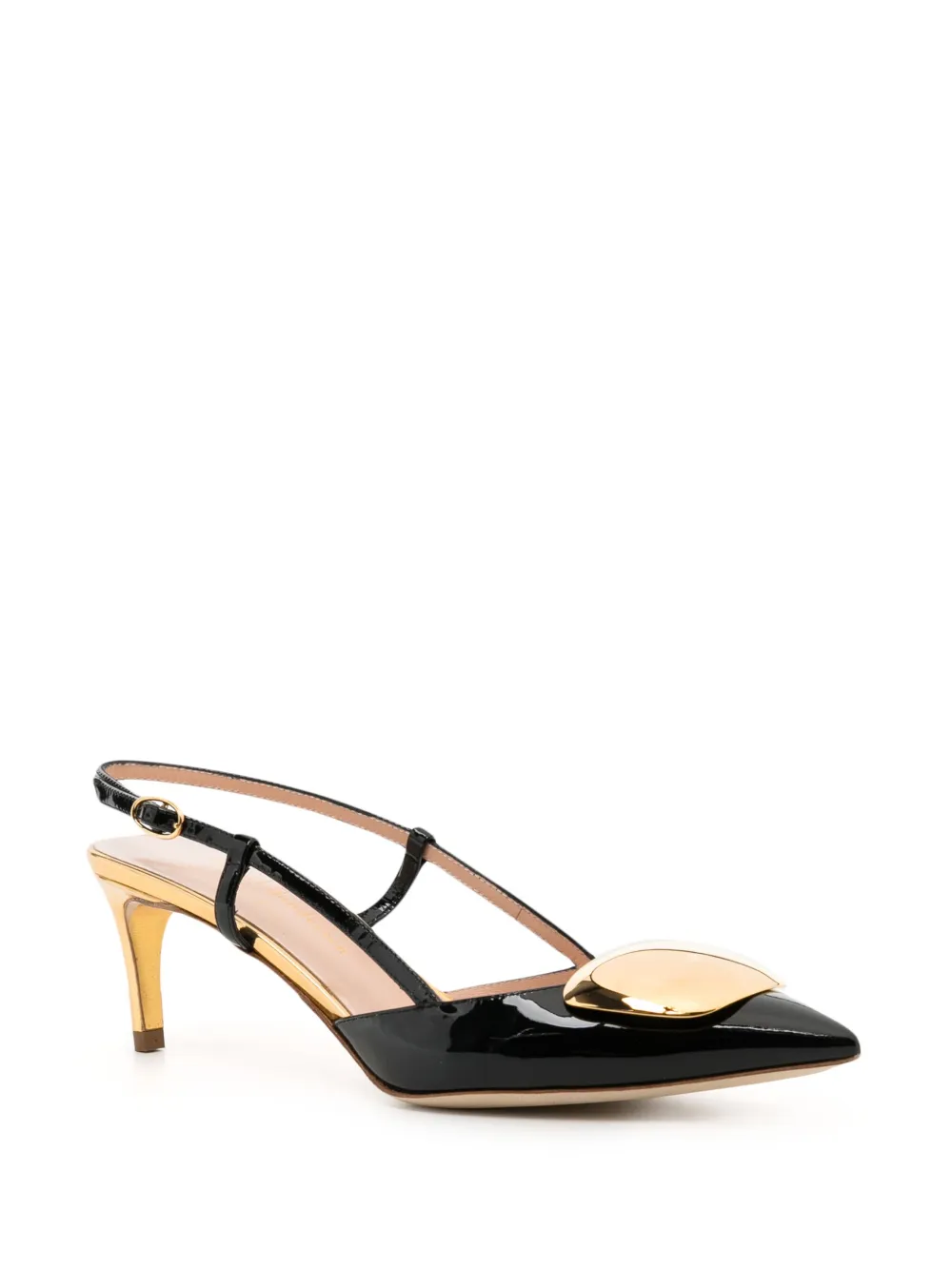 Shop Rupert Sanderson Joyous Patent-leather Pumps In Black