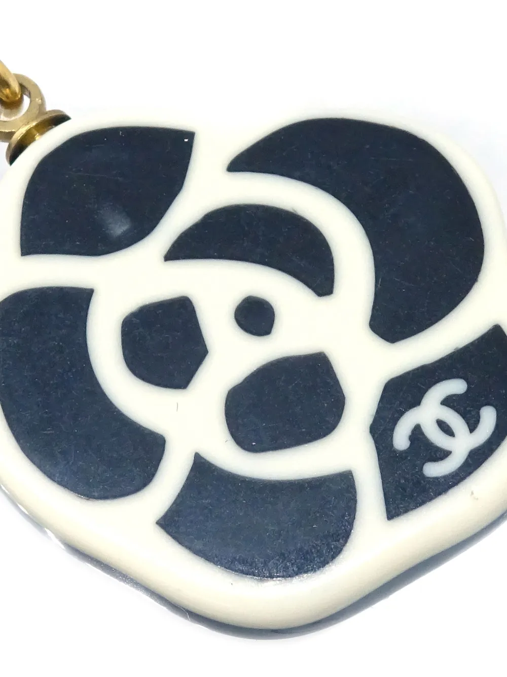 CHANEL Pre-Owned 2003 Camellia oorclips - Zwart