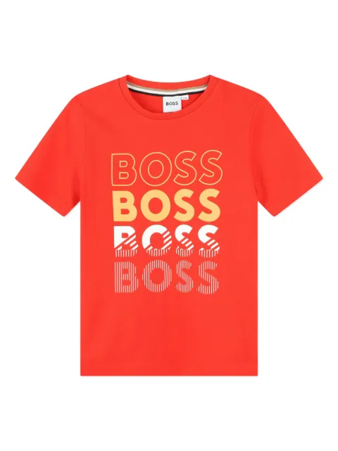BOSS Kidswear logo-print cotton T-shirt