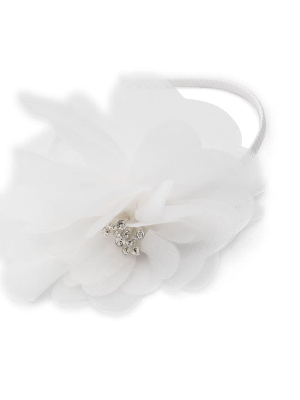 Shop Tutu Du Monde Beaded Floral-appliqué Hairband In White