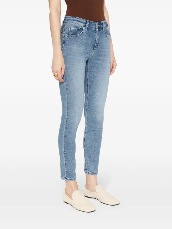 LIU JO high-waist Cropped Skinny Jeans Blue FARFETCH PH