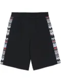 Missoni zigzag-detail cotton shorts - Blue
