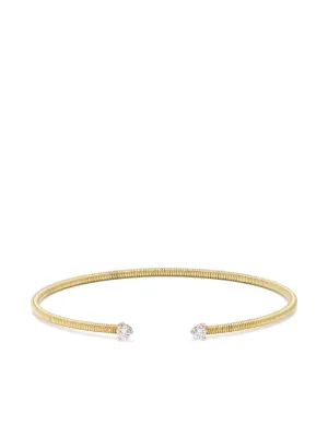 Shihara One Stone Hoop ダイヤモンド ブレスレット 18Kイエロー