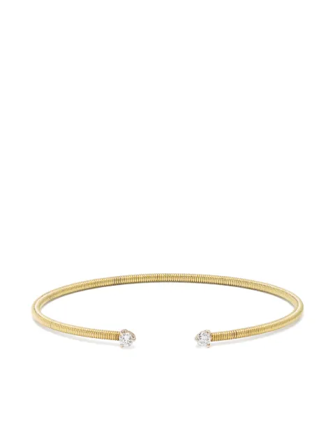 LEANDRA pulsera Cabo en oro amarillo de 18kt con diamantes