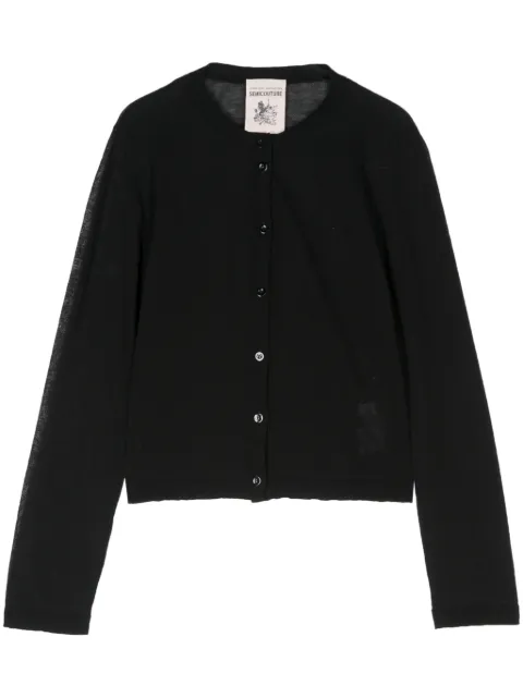 Semicouture Cardigan mit langen Ärmeln