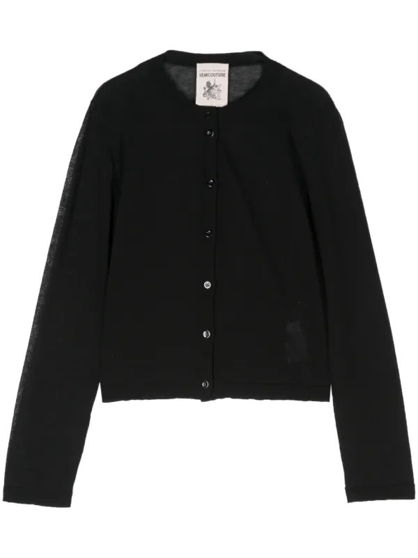 Semicouture ロングスリーブ カーディガン | ブラック | FARFETCH JP