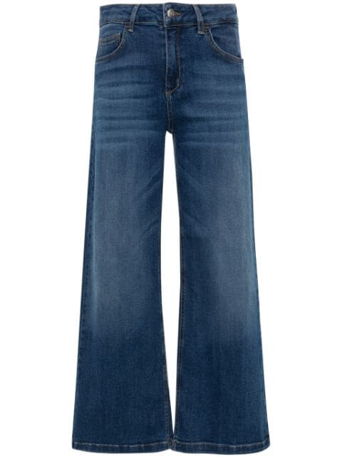 LIU JO high-waisted cropped flared jeans