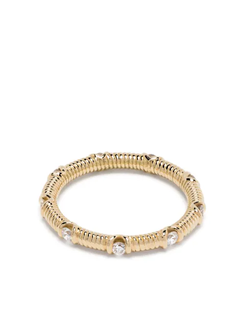 LEANDRA anillo Cabo Noria en oro amarillo de 18kt con diamante