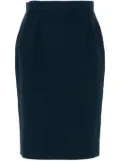 Givenchy Pre-Owned 1990s textured-finish midi skirt - Blue