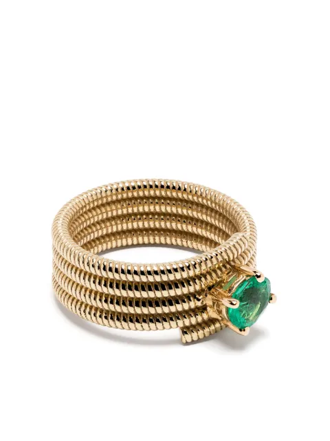 LEANDRA anillo Cabo Twist en oro amarillo de 18kt