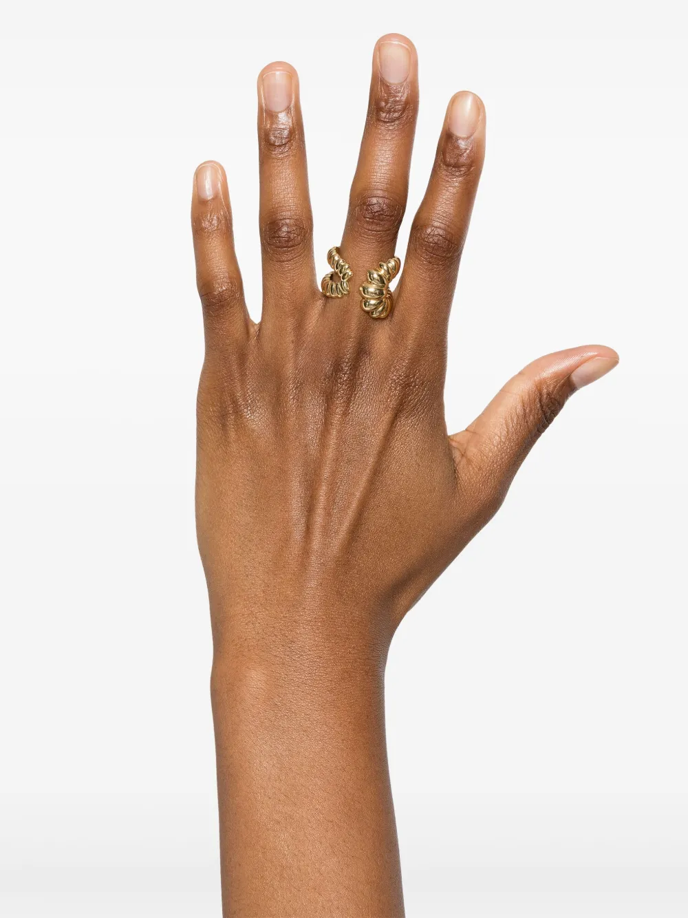 LEANDRA 18kt geelgouden Spiral ring