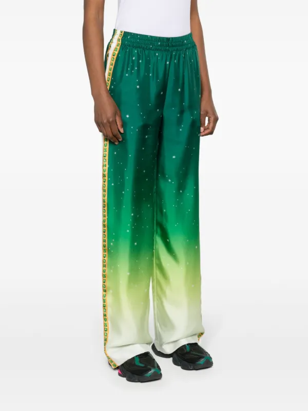 パンツ CASABLANCA SILK ESCALIER PRINT PANTS Casablanca Escalier Print Pants Wide | THE LIST