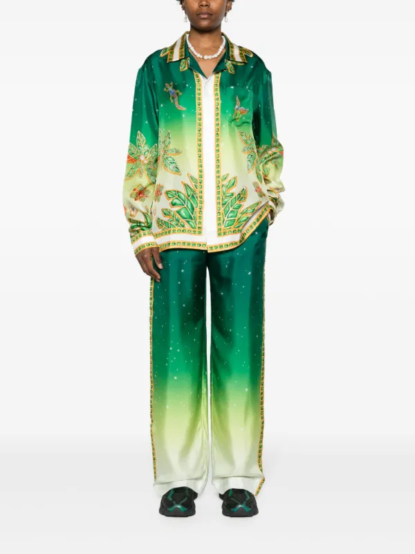 パンツ CASABLANCA SILK ESCALIER PRINT PANTS Casablanca Escalier Print Pants Wide | THE LIST