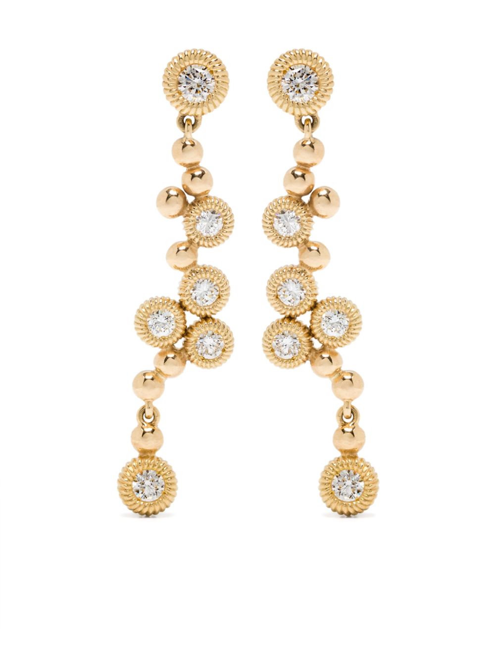 18K yellow gold Moni diamond earrings